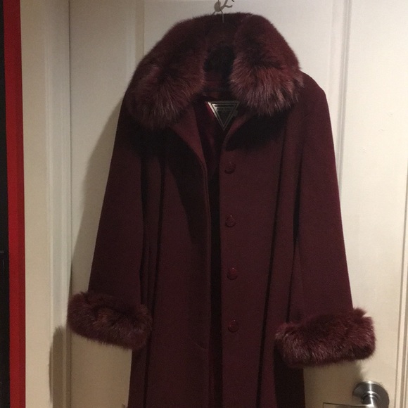 Marvin Richards Jackets & Blazers - 🇺🇸 Burgundy Fox 🦊 Trim Coat 12-14